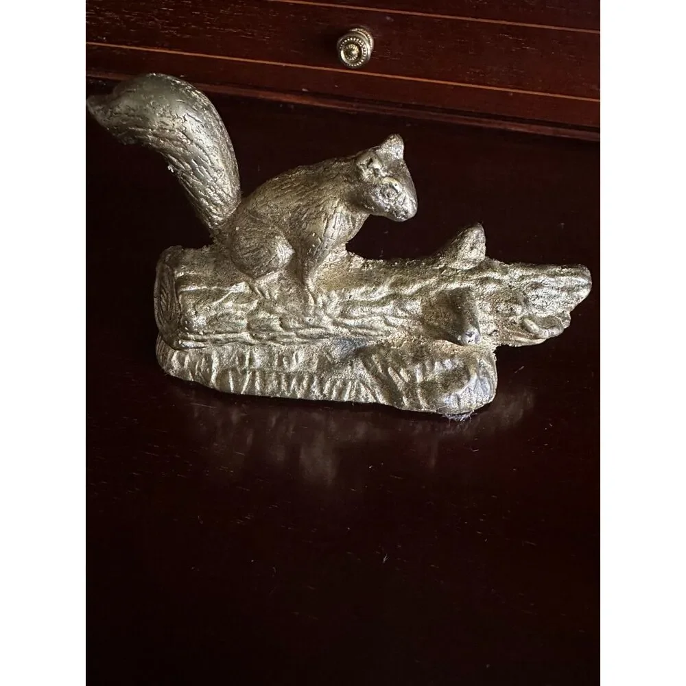 Vintage Brass Squirrel